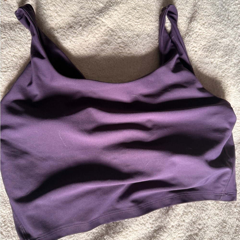 Purple Cropped Tank Top